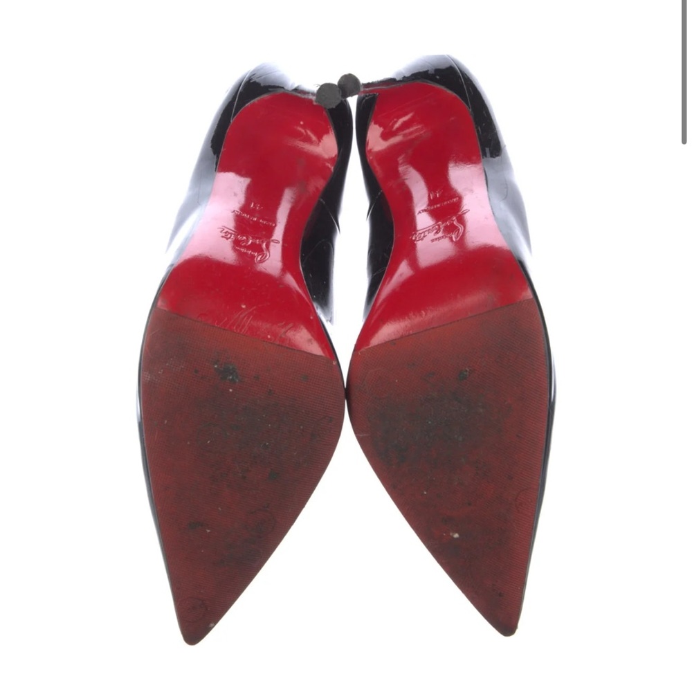 Christian Louboutin Glossy Black Heels - Picture 5 of 5